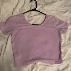 Purple Crop Top